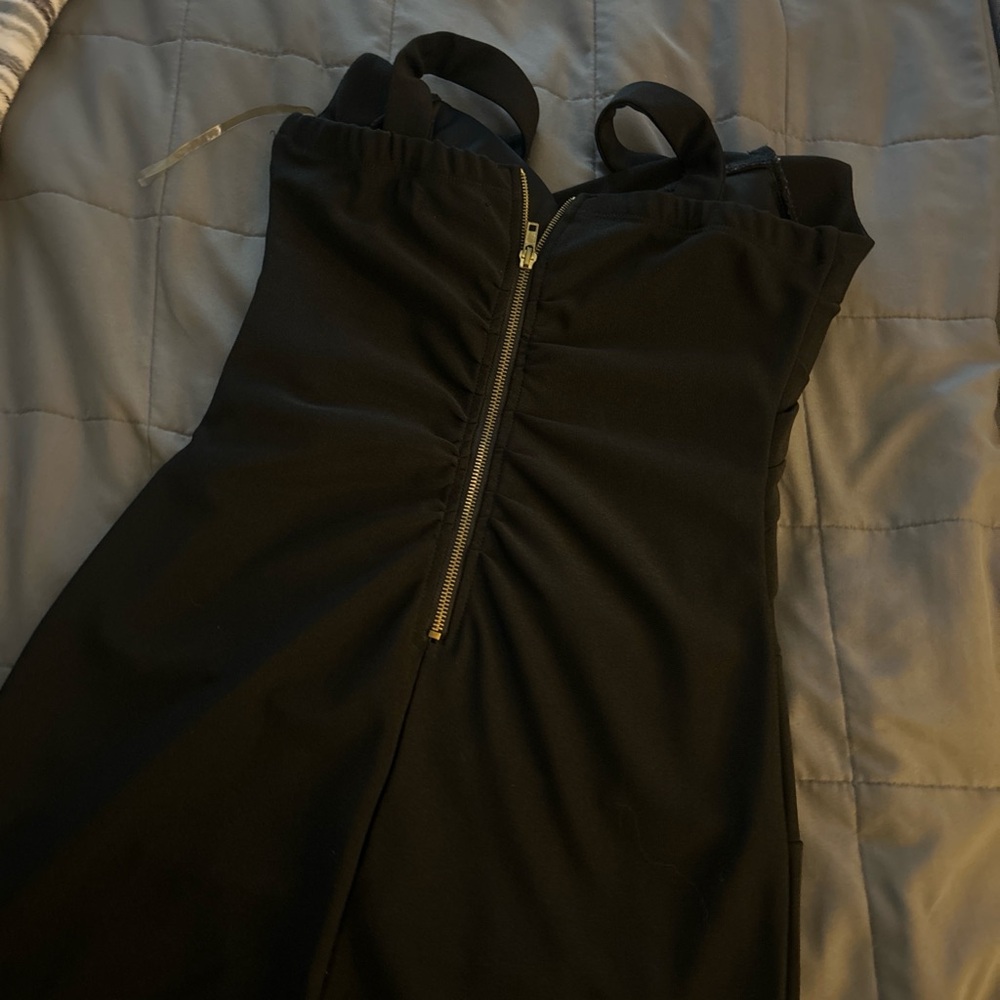 Emerald Sundae Black Mini Dress - Picture 3 of 3